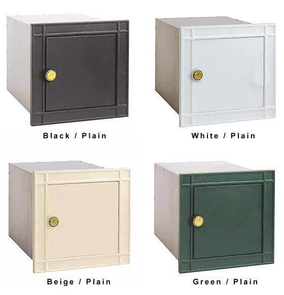 Non Locking Cast Aluminum<BR>Plain Mailbox